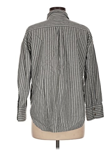 Madewell Flannel Westward Shirt in Stripe (view 2)