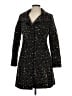 Via Spiga Animal Print Black Coat Size 4 - photo 1