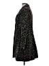 Via Spiga Animal Print Black Coat Size 4 - photo 5