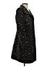 Via Spiga Animal Print Black Coat Size 4 - photo 4