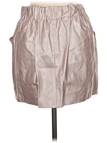 Zara Basic Faux Leather Skirt (view 2)