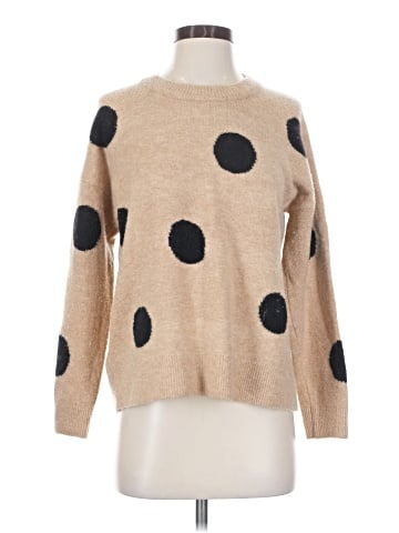 Madewell Dot Graystone Pullover Sweater in Coziest Yarn (view 1)
