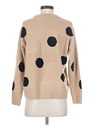 Madewell Dot Graystone Pullover Sweater in Coziest Yarn (view 2)