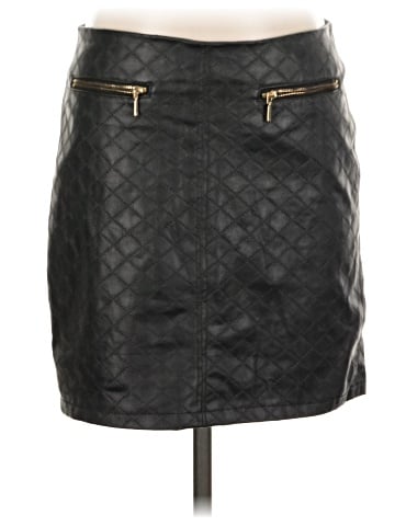 Kenar Faux Leather Skirt (view 1)