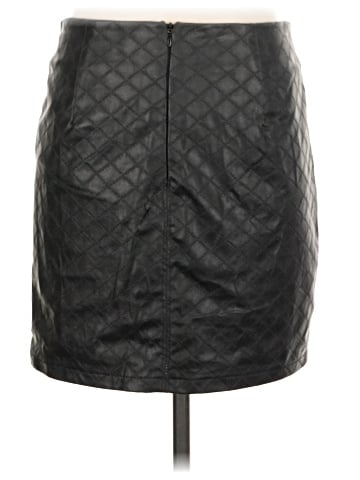Kenar Faux Leather Skirt (view 2)