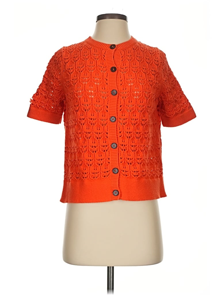 Pre-owned Boden Cardigan Sweater In Orange