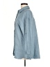 Max Studio 100% Polyester Houndstooth Blue Long Sleeve Blouse Size M - photo 5