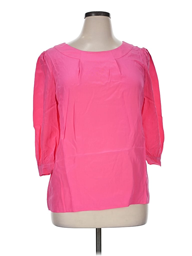 Pre-owned Kate Spade New York 3/4 Sleeve Blouse In Pink