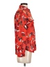 Ann Taylor LOFT 100% Polyester Floral Red Long Sleeve Blouse Size S (estimated) - photo 4
