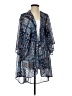 Mudd 100% Polyester Blue Kimono Size S - photo 1