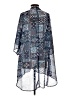 Mudd 100% Polyester Blue Kimono Size S - photo 2