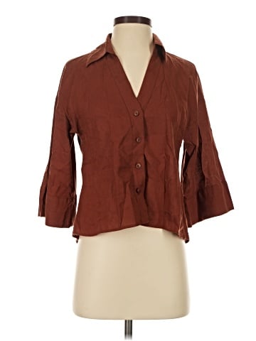 H&M 3/4 Sleeve Button-Down Shirt (view 1)