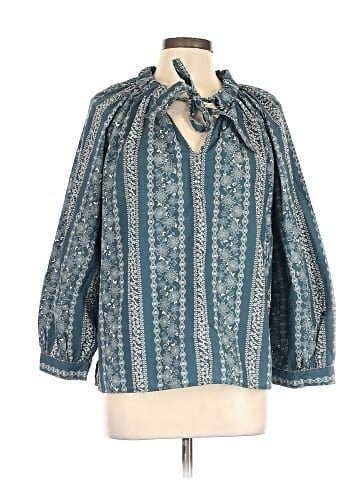 a.n.a. A New Approach 3/4 Sleeve Blouse (view 1)