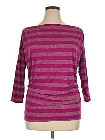 New York & Company 3/4 Sleeve Top (view 1)