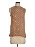 Theory Print Tan Brown Sleeveless Blouse Size P (petite) - photo 1