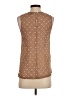 Theory Print Tan Brown Sleeveless Blouse Size P (petite) - photo 2