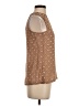 Theory Print Tan Brown Sleeveless Blouse Size P (petite) - photo 4
