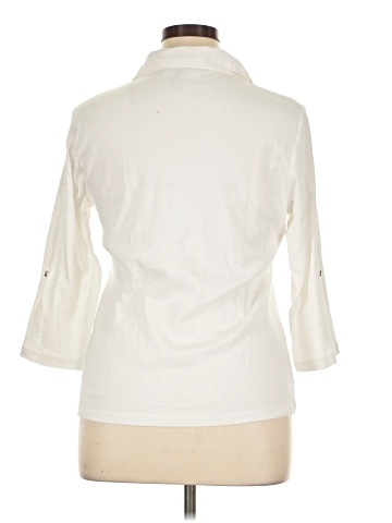 Karen Scott Long Sleeve Polo (view 2)