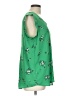 Pleione 100% Polyester Green Sleeveless Blouse Size L - photo 4