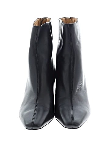 Madewell The Dimes Stiletto-Heel Ankle Boot in Leather (view 2)