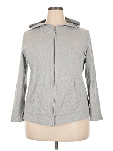 Karen Scott Sport Zip Up Hoodie (view 1)