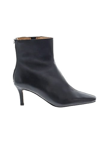 Madewell The Dimes Stiletto-Heel Ankle Boot in Leather (view 1)