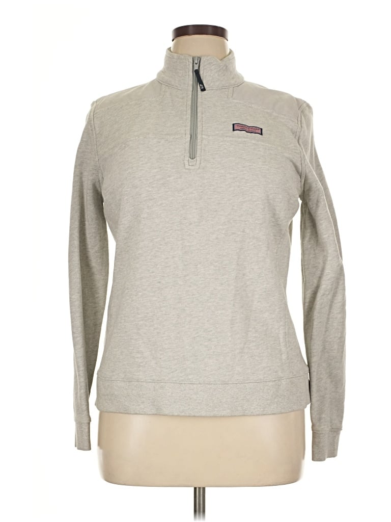 Pre-owned Vineyard Vines Pullover Sweater In Gray