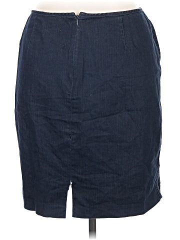 New York & Company Denim Skirt (view 2)