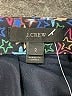 J.Crew 100% Polyester Floral Blue Casual Skirt Size 2 - photo 4