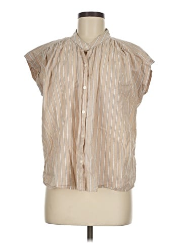 Ann Taylor LOFT Sleeveless Button-Down Shirt (view 1)