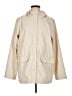 Lands' End 100% Polyurethane Solid Ivory Raincoat Size L - photo 1