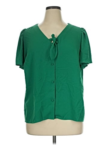 LC Lauren Conrad Short Sleeve Blouse (view 1)