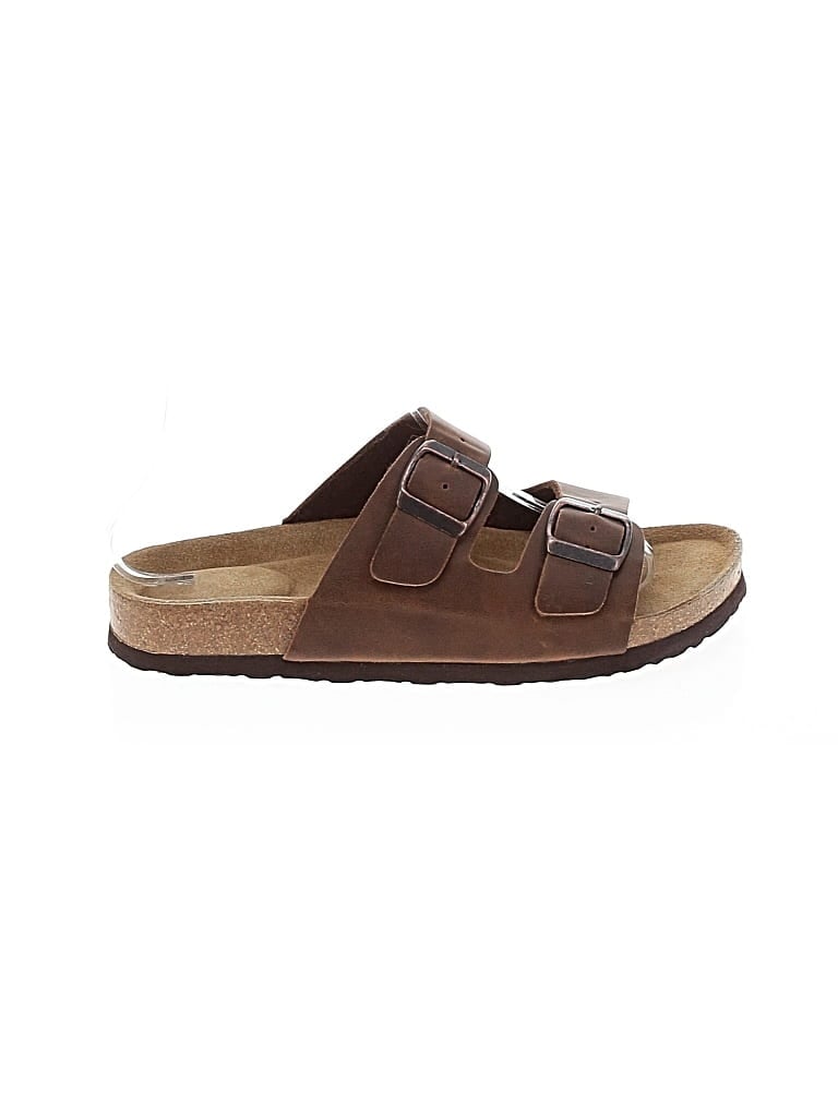 Pre-owned Cushionaire Sandals In Brown
