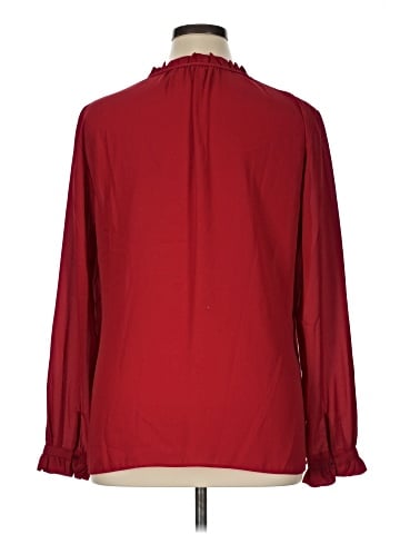Rose + Olive Long Sleeve Blouse (view 2)