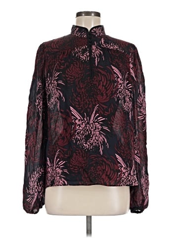 A.L.C. Long Sleeve Silk Top (view 1)