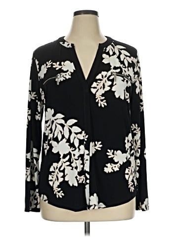 JM Collection Long Sleeve Blouse (view 1)