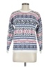 Assorted Brands 100% Acrylic Print White Pullover Sweater Size M - photo 1
