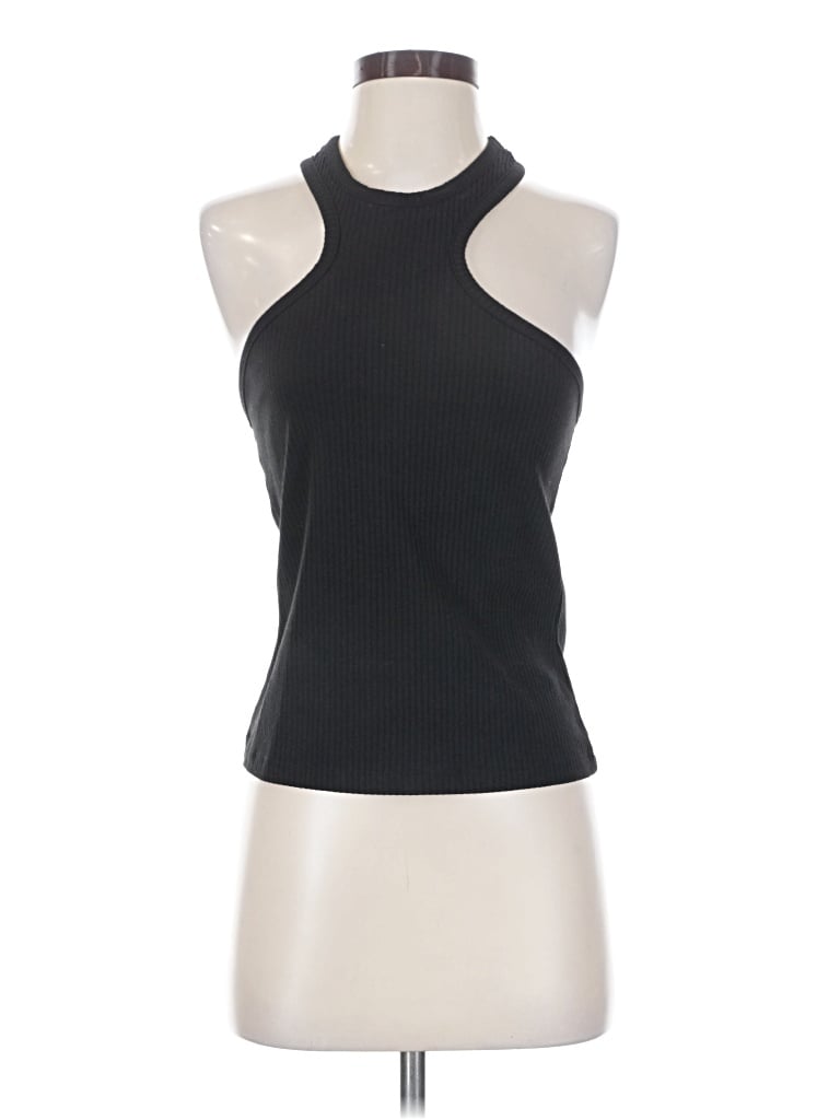 Pre-owned Sunday In Brooklyn Tank Top Black Halter Neckline Tops