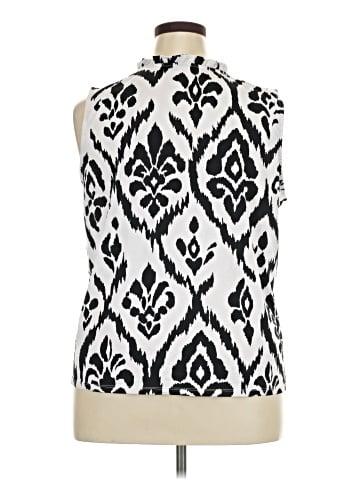 Indigo Rose Sleeveless Blouse (view 2)