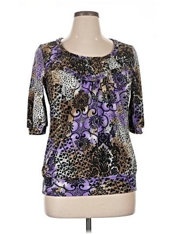 New Directions 3/4 Sleeve Top (view 1)
