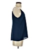 Zara Basic 100% Polyester Blue Sleeveless Blouse Size S - photo 4