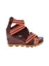 Sorel Burgundy Wedges Size 9 - photo 1