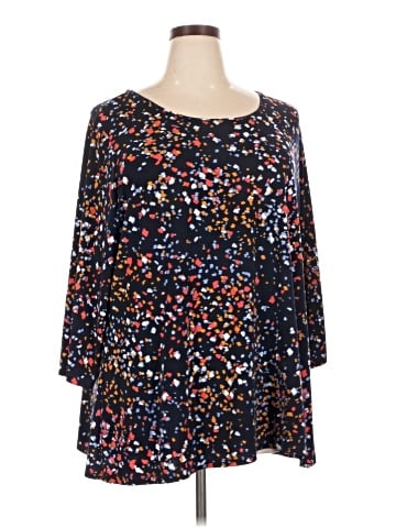 Susan Graver 3/4 Sleeve Blouse (view 1)