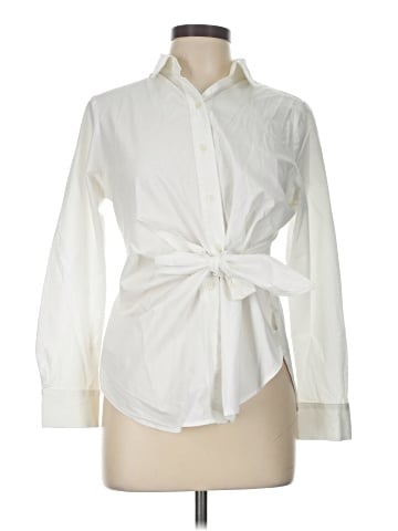 Ann Taylor Long Sleeve Button-Down Shirt (view 1)
