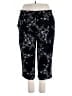 Assorted Brands 100% Polyester Print Black Casual Pants Size 2X - photo 1