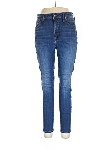 Madewell Curvy High-Rise Skinny Jeans in Sussex Wash: TENCEL&trade; Denim Edition (view 1)