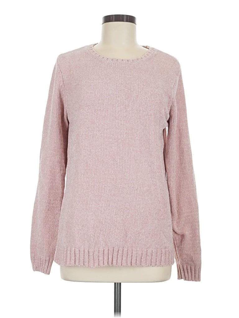 Pre-owned Karen Scott Pullover Sweater In Pink