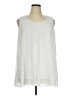 Nina Leonard 100% Polyester White Sleeveless Blouse Size 1X - photo 1