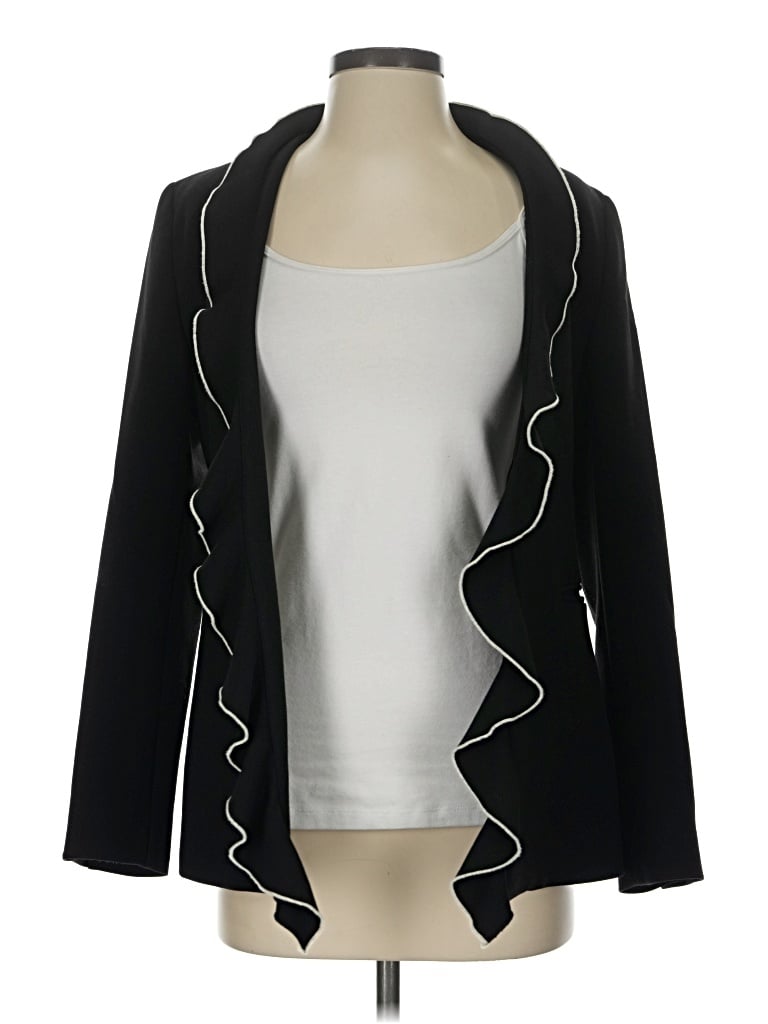 Pre-owned Zara Basic Blazer Jacket In Black