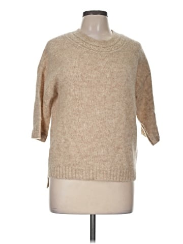 Wrap Wool Pullover Sweater (view 1)